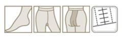 LILIANA olivové dámské punčochové kalhoty Barva: khaki, Velikost: 164/108
