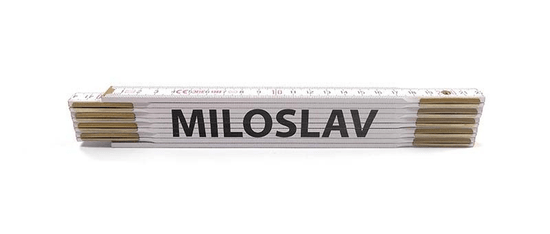 MAGG Skládací metry se jmény, 2 m, dřevěné Varianta: Skladací metr MILOSLAV, 2 m