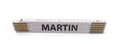 MAGG Skládací metry se jmény, 2 m, dřevěné Varianta: Skladací metr MARTIN, 2 m