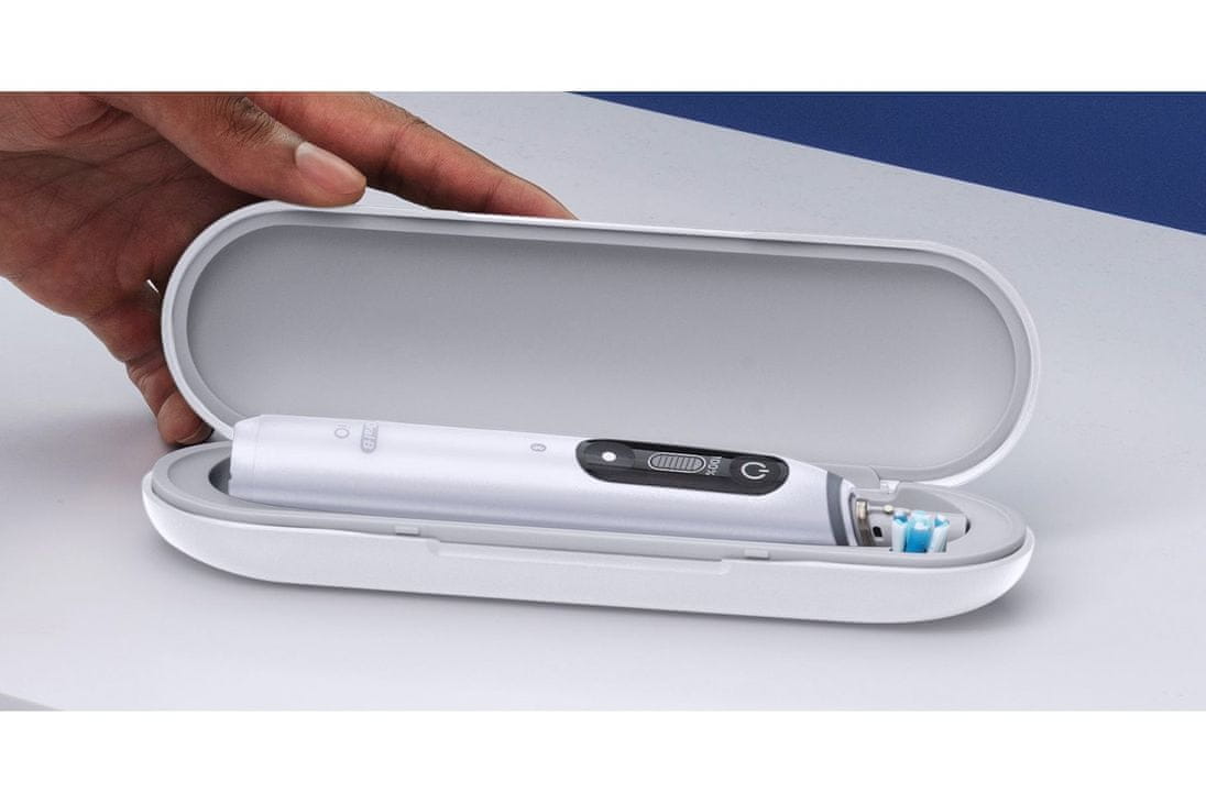 Oral-B iO– 7 električna četkica za zube, Braun dizajn, bijela