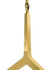 KINGHOME Závěsné svítidlo CANDELABR 6 zlaté - hliník, sklo