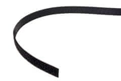 Value Stahovací páska 10mm, suchý zip, 25m, černá (25.99.5250)