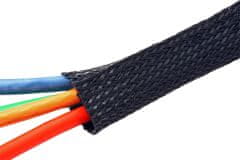 Pás na svazování kabelů, suchý zip, délka 2,50m, černý (19.08.3161)