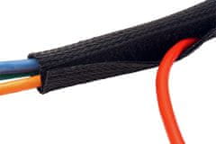 Pás na svazování kabelů, suchý zip, délka 2,50m, černý (19.08.3161)