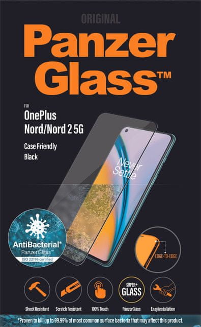 PanzerGlass Edge-to-Edge pro OnePlus Nord/Nord 2 5G 7015
