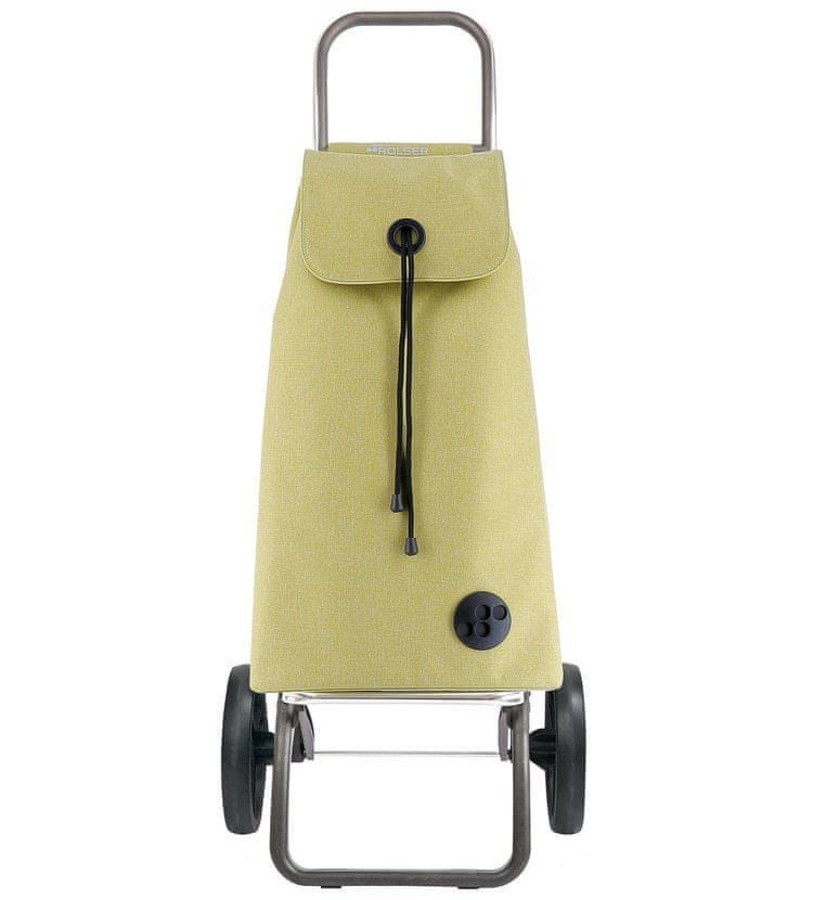 Rolser I-Max Tweed Logic RSG nákupní taška na velkých kolečkách, žlutá - zánovní