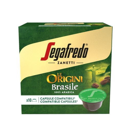 Levně Segafredo Zanetti Le Origini Brasile kapsle 10 ks x 7,5 g (Dolce Gusto)