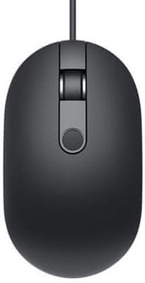 Počítačová myš DELL Reader-MS819 bezdrátová ergonomistický design pro leváky i praváky 256bit šifrování AES 3 tlačítek 1000 DPI čtečka otisků prstů 