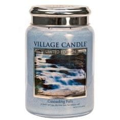 Village Candle Cascading Falls 602g svíčka s vůní minerálních pramenů, jasmínu a himalájské soli