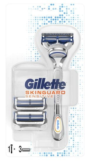 Gillette Skinguard holicí strojek + 3 hlavice