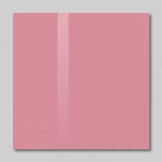 SOLLAU Skleněná magnetická tabule růžová perlová 48 x 48 cm