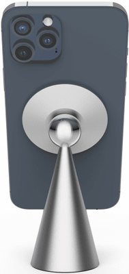 Stojan na mobilní telefon magnetický hliníkový protiskluzová podložka nízké těžiště iPhone CubeNest rotace o 360 stupňů MagSafe