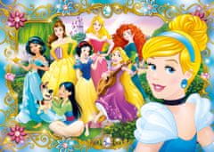 Clementoni Puzzle s drahokamy Zábava s Disney princeznami 104 dílků