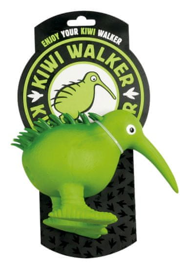 KIWI WALKER Kiwi Walker Latexová hračka pískací Kiwi, Velikost M 11,5 cm, Zelená