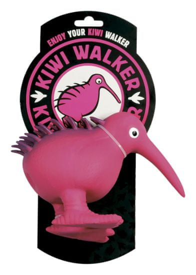 KIWI WALKER Kiwi Walker Latexová hračka pískací Kiwi, Velikost M 11,5 cm, Růžová