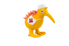 KIWI WALKER Kiwi Walker Latexová hračka pískací Nurse, Velikost L 13 cm, Oranžová