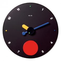 Rexite CONTRATTEMPO Black - nástěnné hodiny