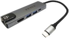 TESLA Device MP80, multifunkční USB hub 5v1 (8595689802806)