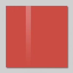 SOLLAU Skleněná magnetická tabule červená korálová 60 x 90 cm