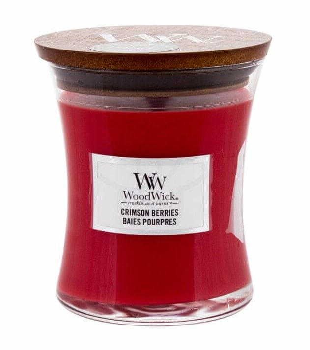 Woodwick Svíčka Crimson Berries Small Candle 85,0 gr