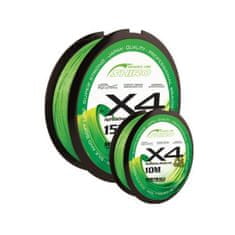 Mistrall Mistrall šňůra Shiro Braided Line X4 0,15mm 10m zelená 