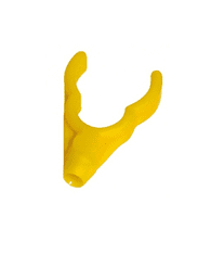 DAEMONS rohatinka, plastová, žlutá otvor 5mm varianta: zadní "U"