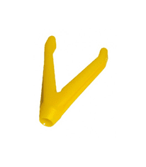 DAEMONS rohatinka, plastová, žlutá otvor 5mm varianta: přední "V"