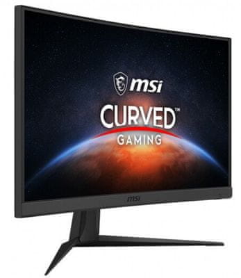 Herní monitor MSI Optix G24C6P úhlopříčka 23,6 palců Full HD IPS obrazovka 144 Hz obnovovací frekvence kompatibilní moderní technologie funkce Anti-Flicker