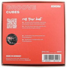 Rohema Groove Cubes 618111 sada 9 bukových kostek s vytištěnými notami