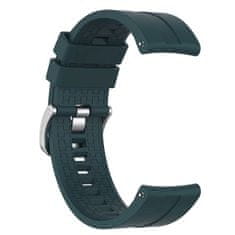 BStrap Silicone Cube řemínek na Huawei Watch GT/GT2 46mm, dark green