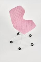Halmar Dětská židle na kolečkách Matrix 3 - růžová