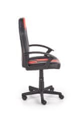 Halmar Dětská židle na kolečkách Storm - černá/červená