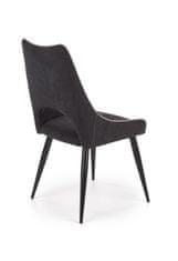 Halmar Jídelní židle K369 - tmavě šedá/černá