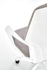 Halmar Kancelářská židle s područkami Spin 2 - béžová/bílá