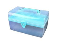 Kraftika 1ks 2 modrá azurová plastový box / kufřík