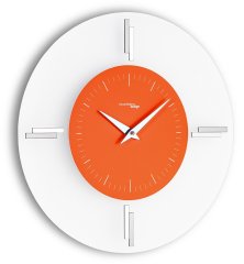 IncantesimoDesign Designové nástěnné hodiny I060MAR orange IncantesimoDesign 35cm