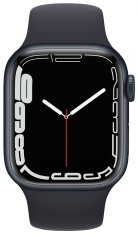 Apple Watch Series 7, 41mm Midnight Aluminium Case Midnight Sport Band MKMX3HC/A - rozbaleno