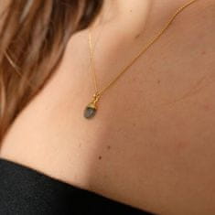 Decadorn Půvabný pozlacený náhrdelník s měsíčním kamenem