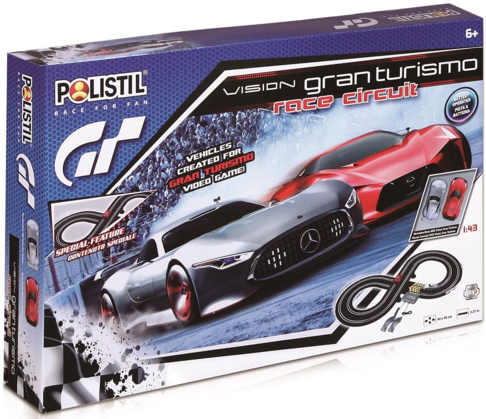 POLISTIL Autodráha Vision Gran Turismo Race Circuit 1:43 - použité