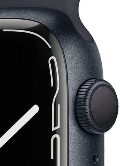 Apple Watch Series 7, 45mm Midnight Aluminium Case Midnight Sport