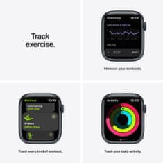 Apple Watch Nike Series 7 Cellular, 45mm Midnight Aluminium Case with Anthracite/Black Nike Sport Band MKL53HC/A