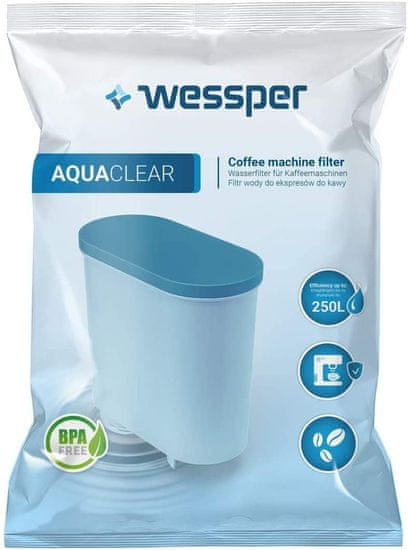 Wessper Vodní filtr AquaClear do kávovarů značky Saeco and Phillips CA6903