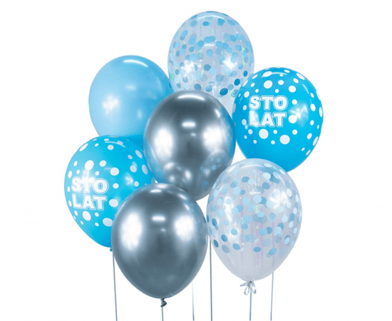 GoDan Sada balónků modré 7ks