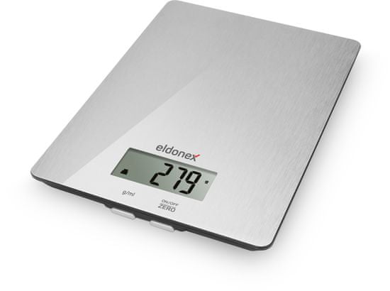 Eldonex SteelGlass kuchyňská váha, 5 kg, SKLO+NEREZ