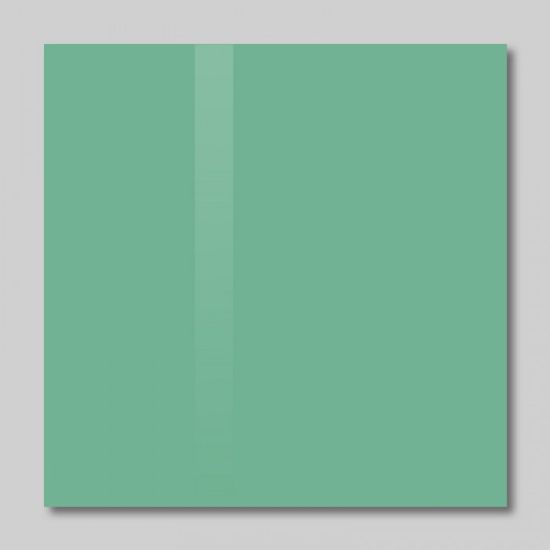 SOLLAU Skleněná magnetická tabule zelená veronesová 48 x 48 cm