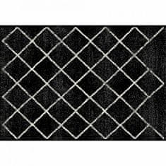 ATAN Koberec, černá/vzor, 100x150 cm, MATES TYP 1