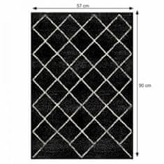 ATAN Koberec MATES TYP 1 57x90 cm - černá/bílá/vzor