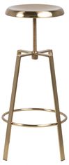 Design Scandinavia Barová židle Goose, kov, zlatá
