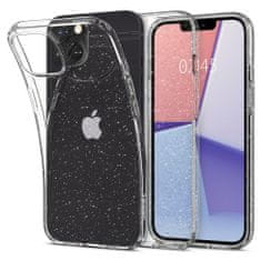 Spigen Liquid Crystal silikonový kryt na iPhone 13, glitter průsvitný