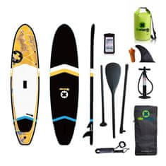 Elements Gear Java 106 nafukovací paddleboard + obal na mobil a lodní pytel žluto/černá